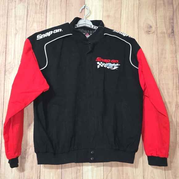 Choko Motorsports Authentic Apparel Snap On Tool Black & Red Men's Jacket XL - Picture 11 of 15